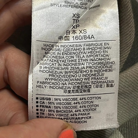 Gap Womens Top Blouse checkered Shirt Sz XS - Picture 6 of 6